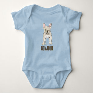 Franse Bulldog Bonjour Romper