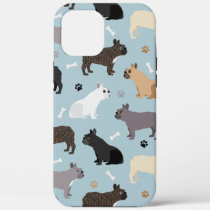 Franse Bulldog Botten en poten Blauw iPhone 12 Pro Max Hoesje