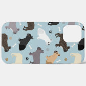 Franse Bulldog Botten en poten Blauw Case-Mate iPhone Case (Achterkant (horizontaal))