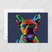 Franse Bulldog Briefkaart (Voorkant / Achterkant)