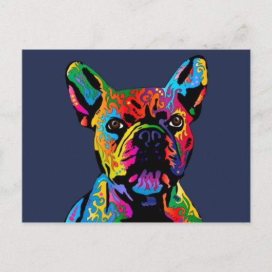 Franse Bulldog Briefkaart (Voorkant)