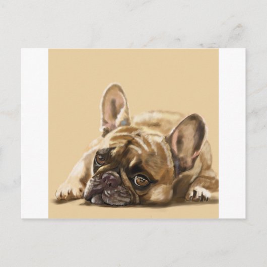Franse Bulldog Briefkaart (Voorkant)