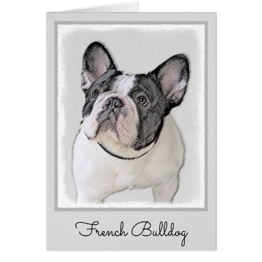 Franse Bulldog (Brindle Pied) - Schilderen - Dog A (Voorkant)