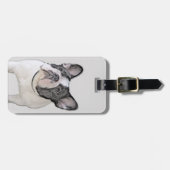 Franse Bulldog (Brindle Pied) - Schilderen - Dog A Bagagelabel (Voorkant horizontaal)