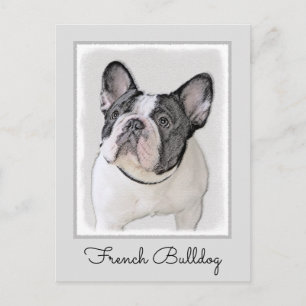 Franse Bulldog (Brindle Pied) - Schilderen - Dog A Briefkaart
