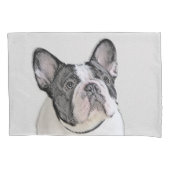 Franse Bulldog (Brindle Pied) - Schilderen - Dog A Kussensloop (Voorkant)