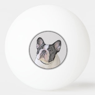 Franse Bulldog (Brindle Pied) - Schilderen - Dog A Pingpongballen