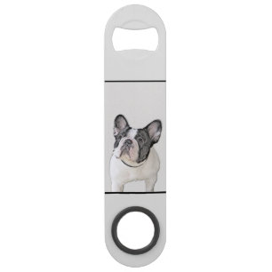 Franse Bulldog (Brindle Pied) - Schilderen - Dog A Speed Flessenopener