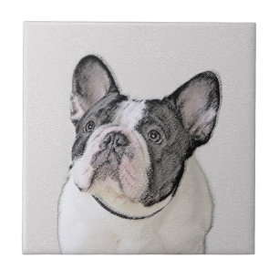 Franse Bulldog (Brindle Pied) - Schilderen - Dog A Tegeltje