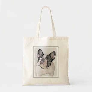 Franse Bulldog (Brindle Pied) - Schilderen - Dog A Tote Bag