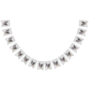 Franse Bulldog (Brindle Pied) - Schilderen - Dog A Vlaggetjes