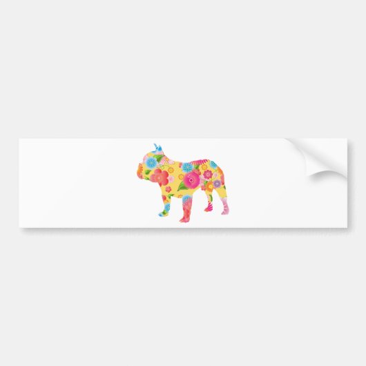 Franse Bulldog Bumpersticker (Voorkant)