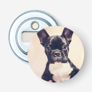 Franse Bulldog Button Flesopener