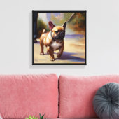 Franse Bulldog Canvas Afdruk (Insitu (Woonkamer))