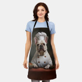 Franse Bulldog Chef Frenchie Schort (Gedragen)