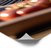 Franse Bulldog Chef Grills Steak Poster (Hoek)