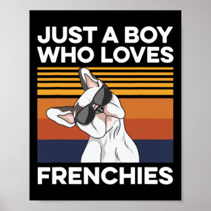 Franse bulldog citaat voor uw franse man poster