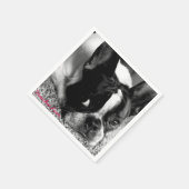 Franse Bulldog Cocktail servetten (Hoek)