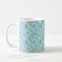 Franse Bulldog Coffee Mug Lente Bloem Kawaii