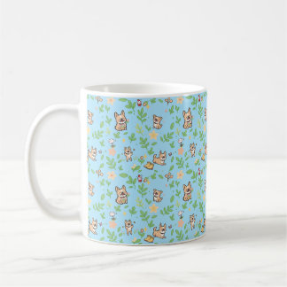 Franse Bulldog Coffee Mug Lente Bloem Kawaii Koffiemok