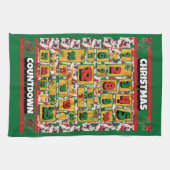 Franse Bulldog Counterdown-kerstrecorder Theedoek (Horizontaal)