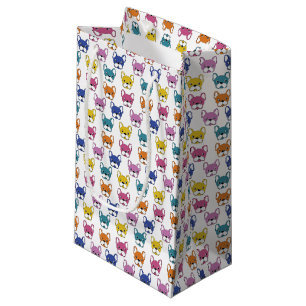 Franse Bulldog Custom Gift Bag - klein, glanzend Klein Cadeauzakje
