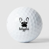 Franse Bulldog Custom Naam Handtekening Golfballen (Voorkant)