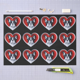 Franse Bulldog Cute Frenchie Cadeaupapier Tissuepapier