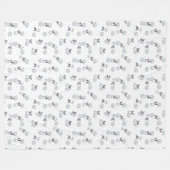 Franse Bulldog Daisy Fleece Blanket Deken (Voorkant (Horizontaal))