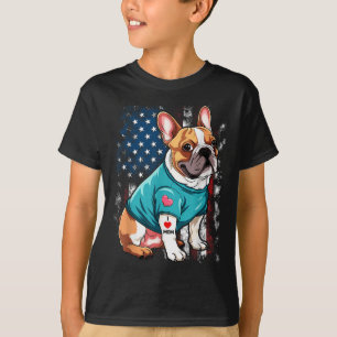 Franse Bulldog Dog I Love mama Tattoo Lover Funny T-shirt