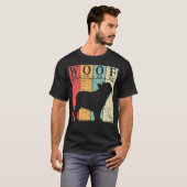 Franse Bulldog Dog Periodic Table Elements Dog Woo T-shirt (Voorkant volledig)