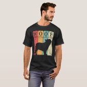 Franse Bulldog Dog Periodic Table Elements Dog Woo T-shirt (Voorkant volledig)