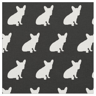 Franse Bulldog Dog Silhouette Pet Frenchy Stof