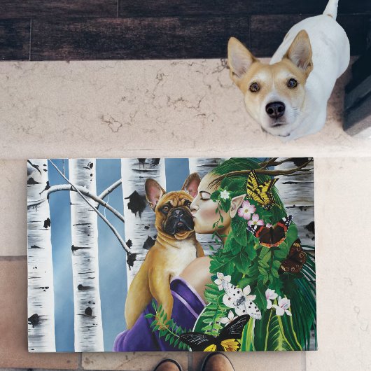 Franse Bulldog Dryad Fantasie Deurmat