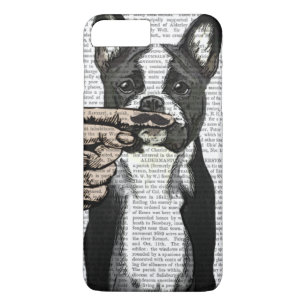 Franse Bulldog en Finger Mustache iPhone 8 Plus / 7 Plus Hoesje