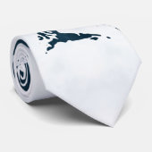 Franse bulldog en landschapscombinatie: abstract o stropdas (Opgerold)