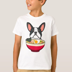 Franse Bulldog en Ramen T-shirt