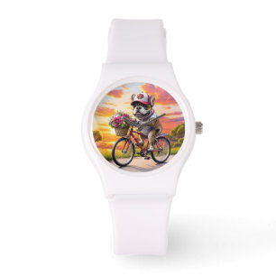 Franse Bulldog fiets French Bulldog Horloge