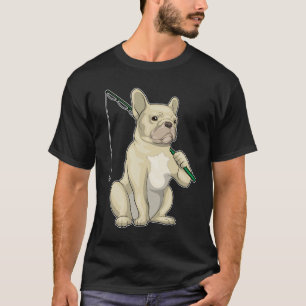 Franse Bulldog Fisher Gevist rod Gevist T-shirt