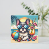 Franse Bulldog Flat Kaart (Staand voorkant)