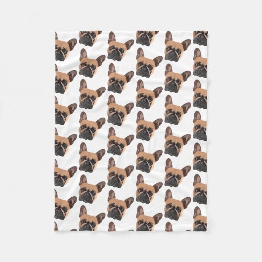 Franse Bulldog Fleece Blanket (Voorkant)