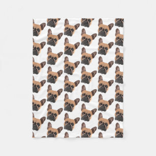 Franse Bulldog Fleece Blanket Deken