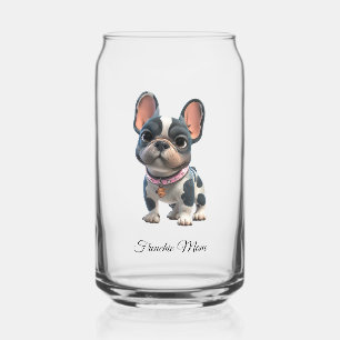 Franse Bulldog Franse Moeder  Blikvorm Glas