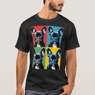 Franse Bulldog - Französische Bulldogge - Pop Art T-shirt