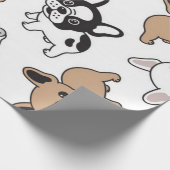 Franse Bulldog, Frenchie Accessoires Cadeaupapier (Hoek)