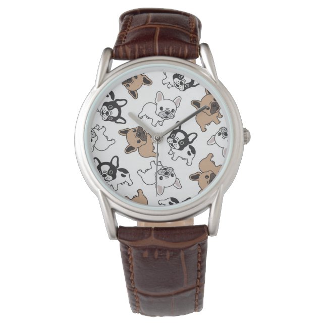 Franse Bulldog, Frenchie Accessoires Horloge (Voorkant)