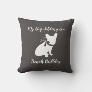 Franse Bulldog Frenchie Baby shower Kussen
