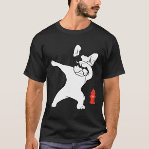 Franse Bulldog Frenchie Dabbing Puppy Fun Kleding T-shirt