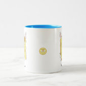 Franse Bulldog Frenchie Dog Funny Tweekleurige Koffiemok (Center)