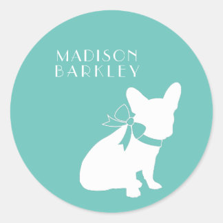 Franse Bulldog Frenchie Dog Puppy Frenchy Ronde Sticker